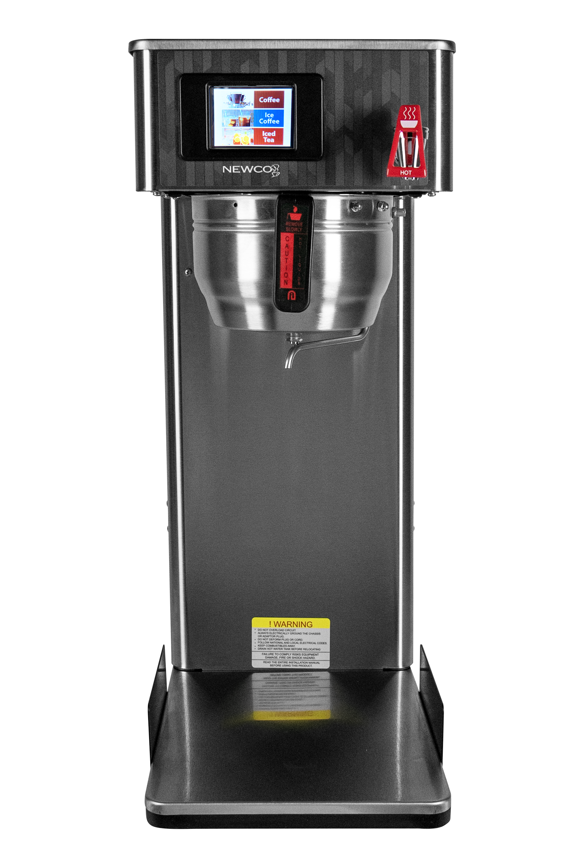 newco coffee maker not making hot water