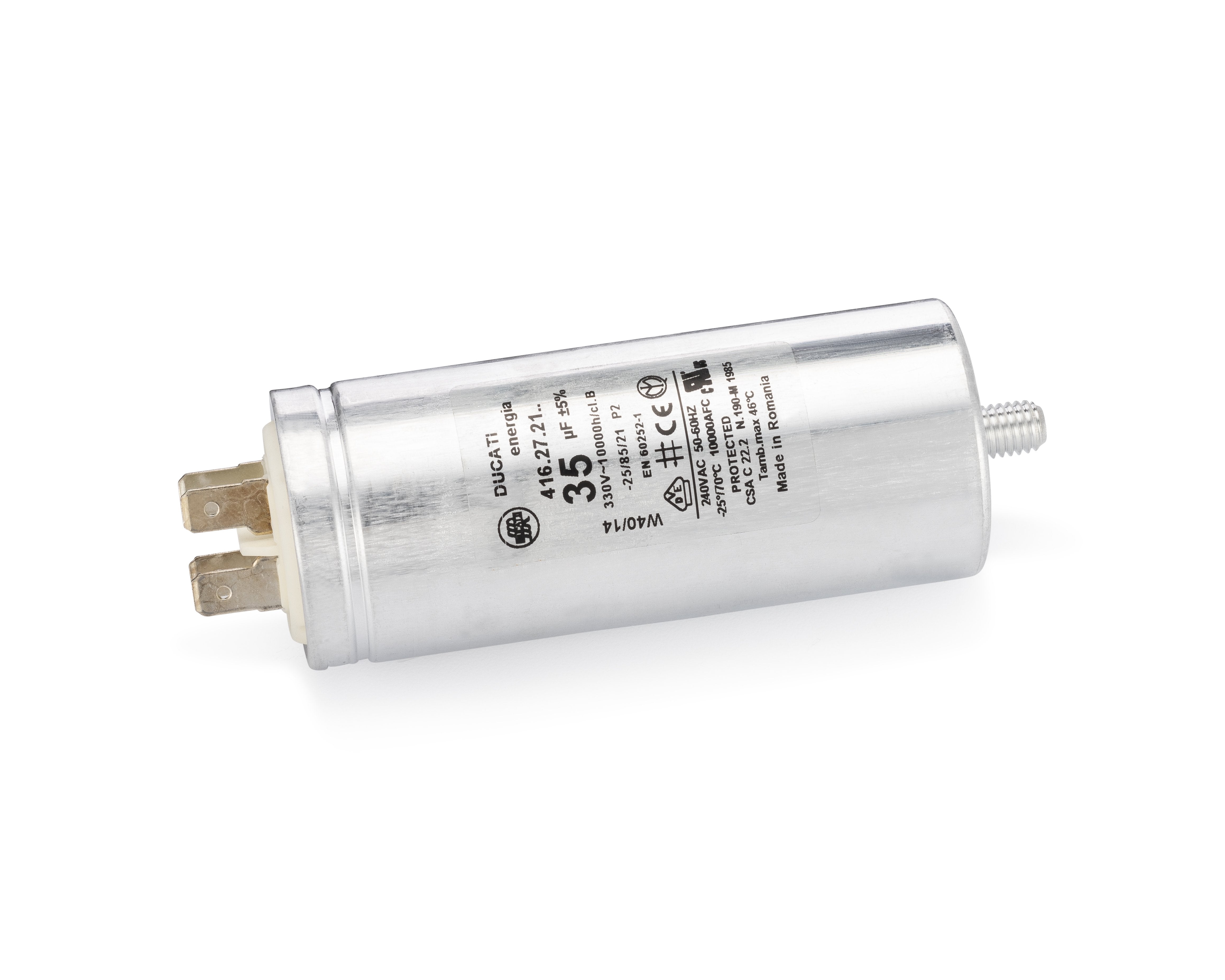 Tanzania Capacitor 35uf 250VAC P2 UL (120V 60Hz)