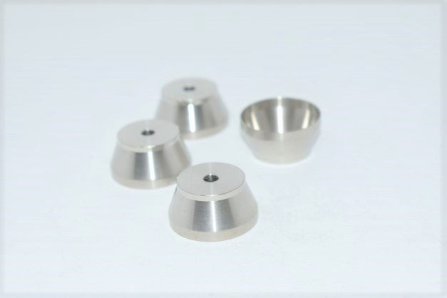 EK43S Stainless Steel Foot Caps x 4